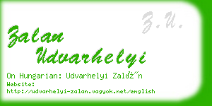 zalan udvarhelyi business card
